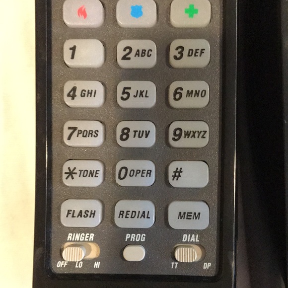 🚦AT&T 210M Trimline Corded Phone black - Picture 5 of 8